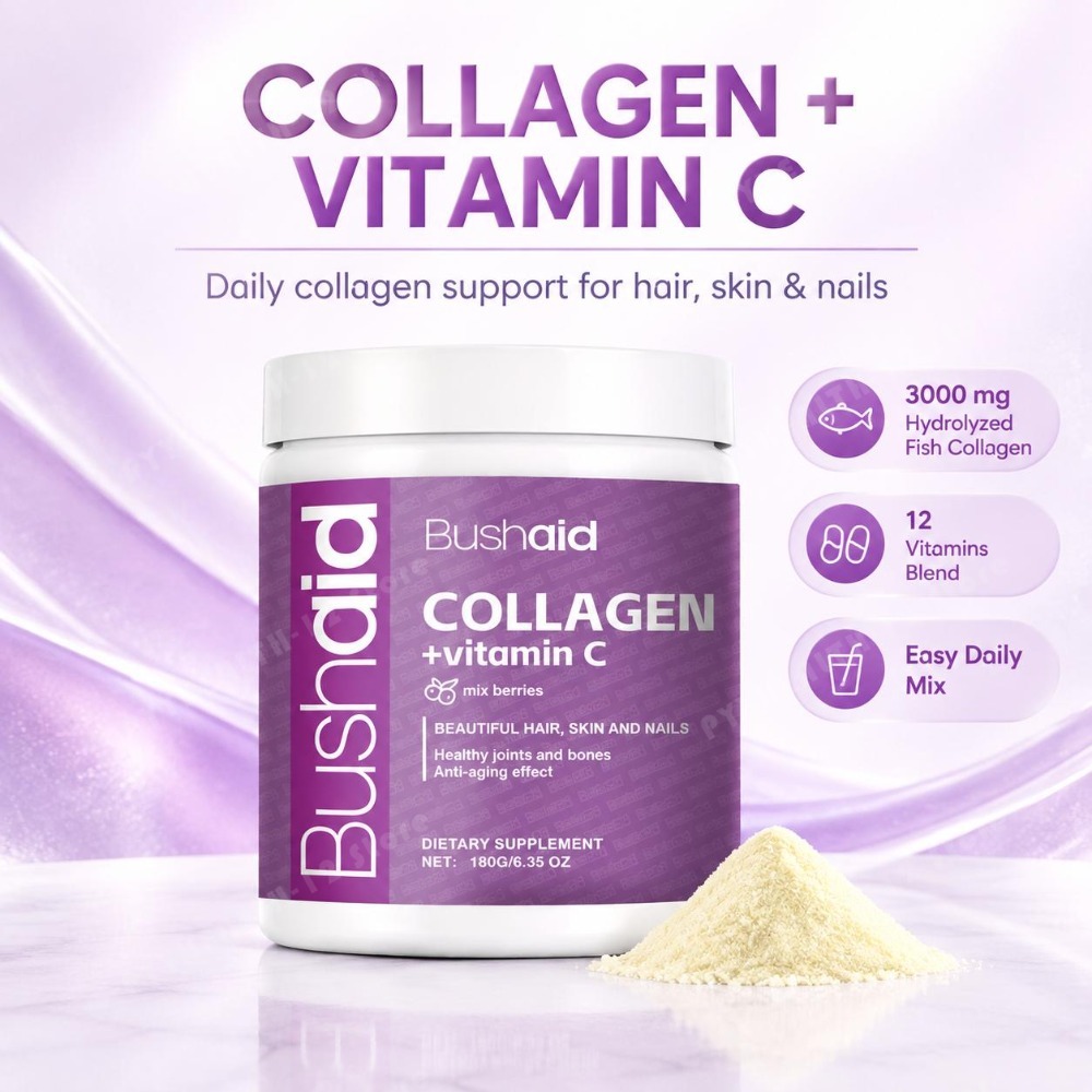 Pó de peptídeos de colágeno ma - Vitamin C Powder avaliação e preço